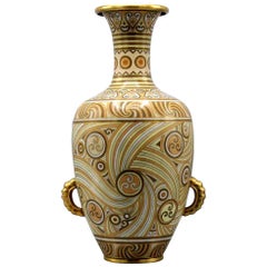 Große japanische Art Deco Cloisonne Vase