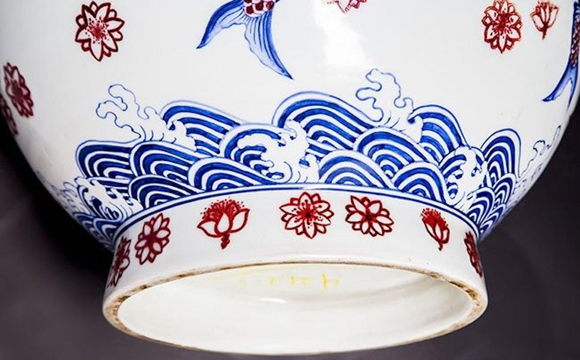 20ième siècle Grand vase japonais Imari en vente