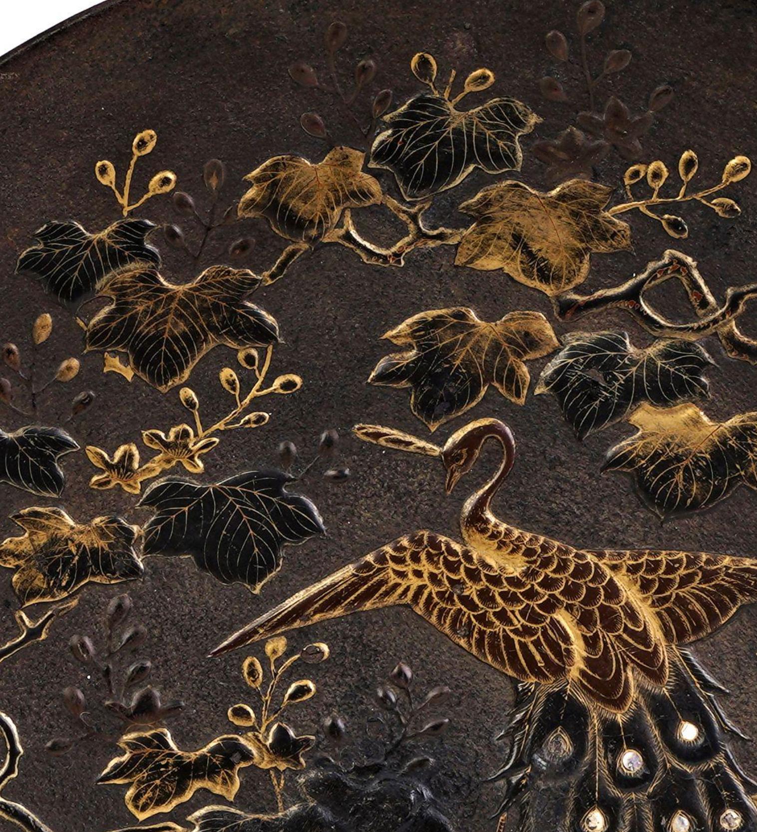 A Large Japanese Mix Metal Charger, Meiji Period (1868-1912)  1