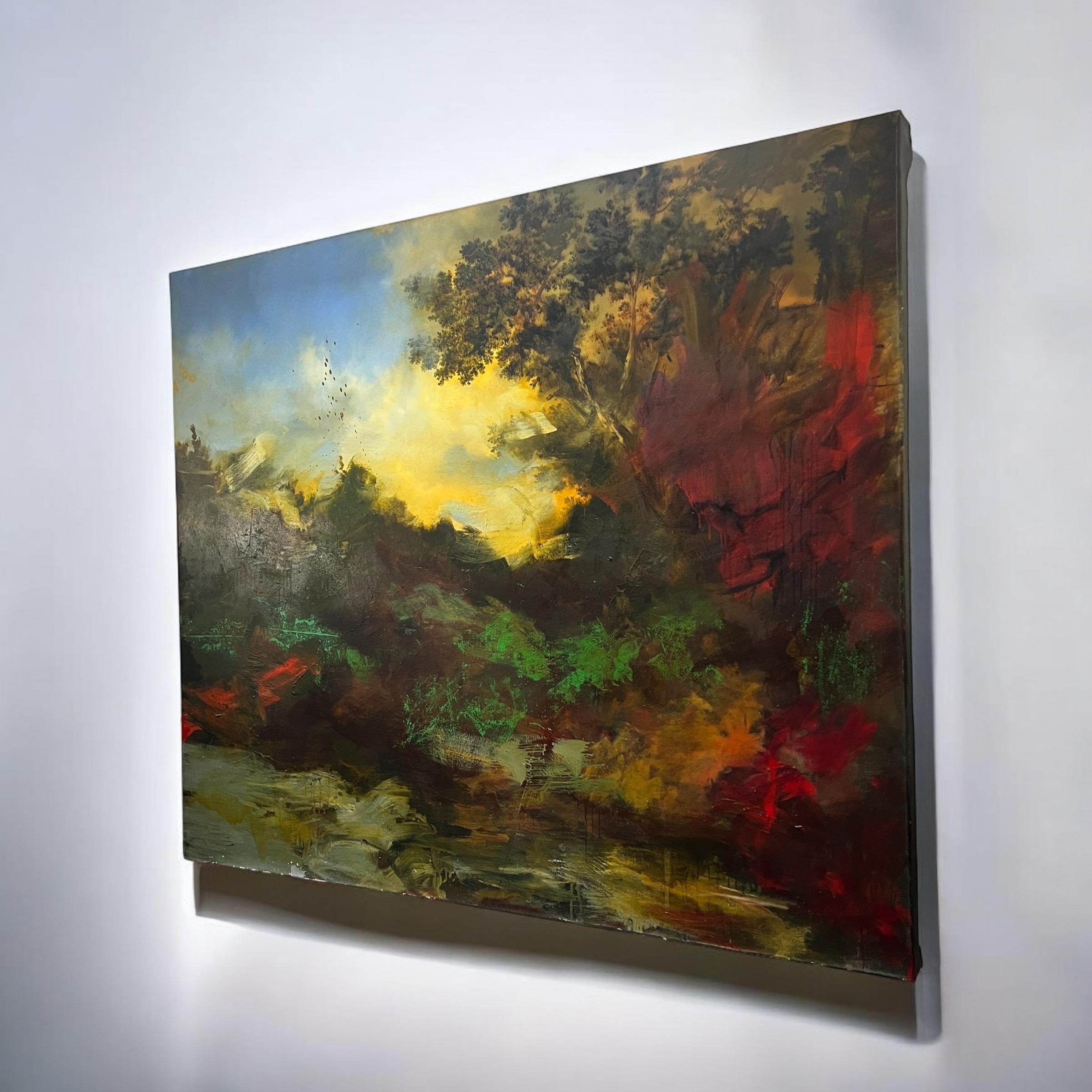 A Large Landscape Öl auf Leinwand von Alan Rankle

Ein großes und schönes atmosphärisches Landschaftsgemälde des führenden britischen Künstlers Alan Rankle 2015.

Alan Rankle (geb. 1952 in Oldham, England) ist ein Künstler und Kurator, der sich in