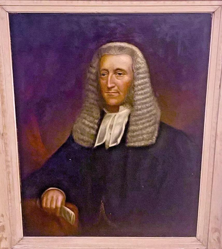 A Large Late 18th C Antique Portrait Oil Painting Of A English Clergy Man For Sale 5