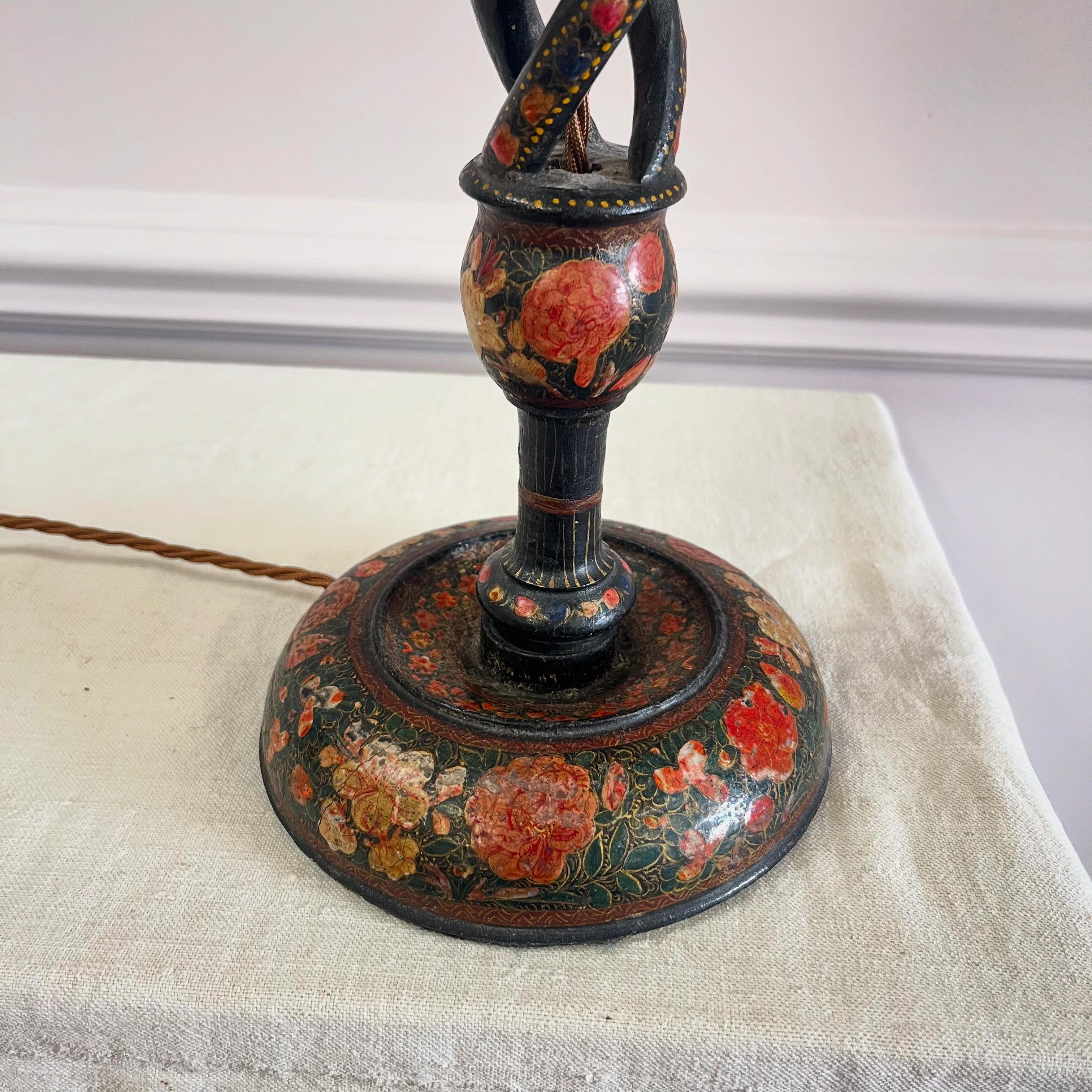 Indien Grande lampe cachemirienne de la fin du XIXe siècle en vente