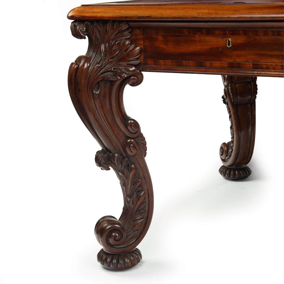 A large late Regency mahogany partner’s library table attributed to Gillows For Sale 5
