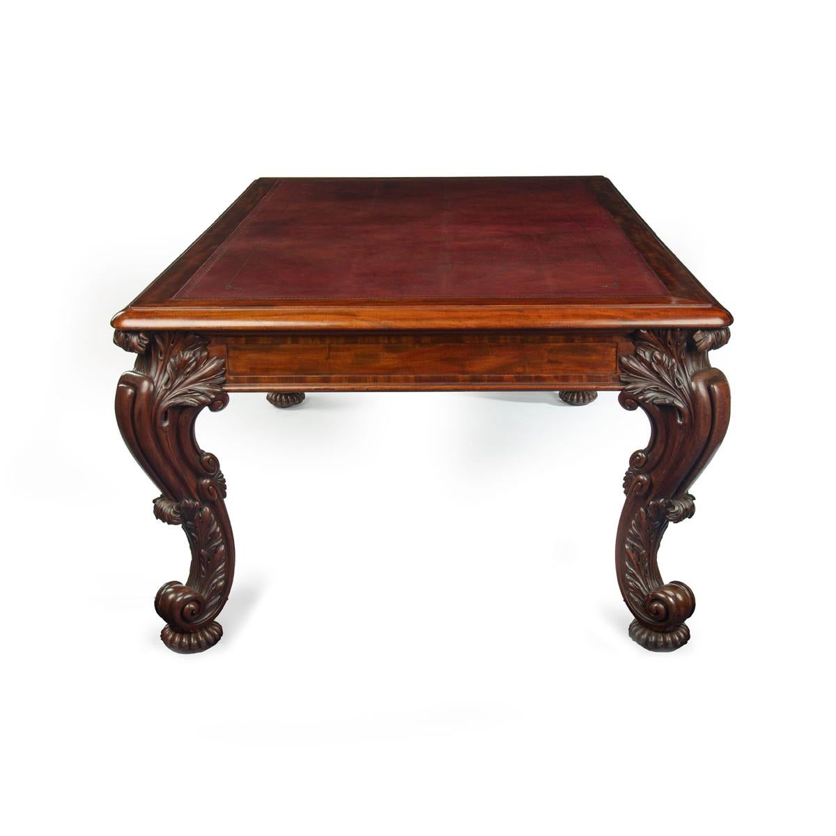 A large late Regency mahogany partner’s library table attributed to Gillows For Sale 7