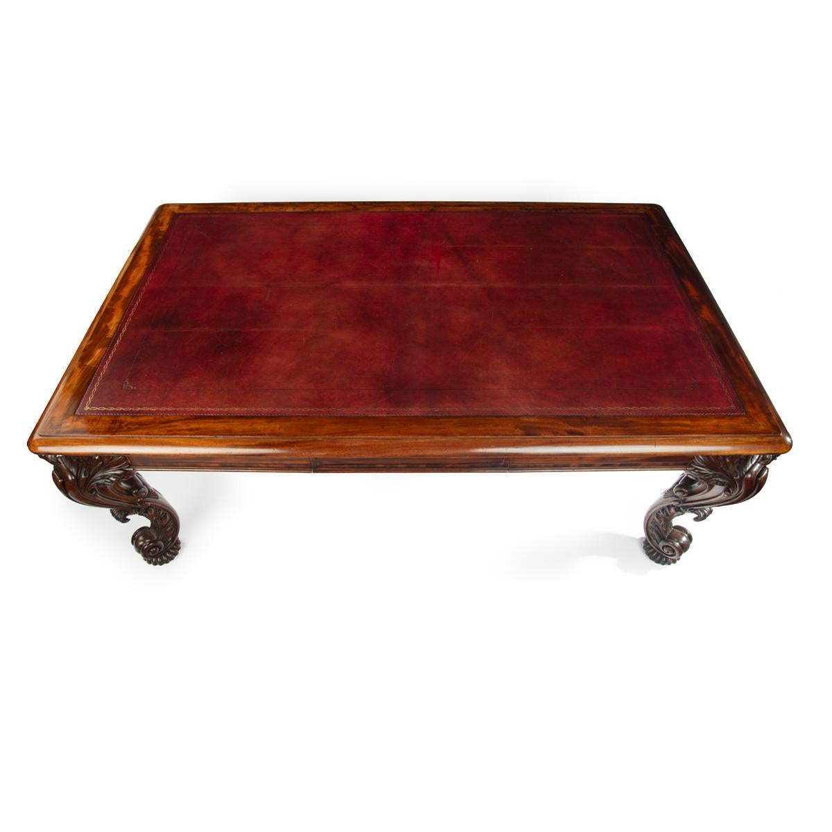 A large late Regency mahogany partner’s library table attributed to Gillows For Sale 3