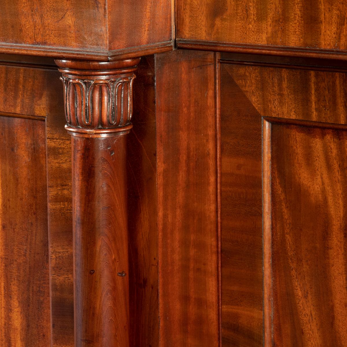 Early 19th Century Large Late Regency Six Door Mahogany Bookcase Attributed to Gillows For Sale