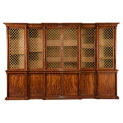Large Late Regency Six Door Mahogany Bookcase Attributed to Gillows
