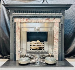 A Large Late Victorian Pine Dogleg Fireplace in the Georgian Manner.