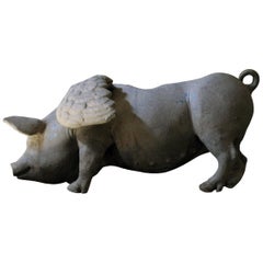 Large Lead Model of a Winged Pig, circa 1960, the Estate of Sir David Tang