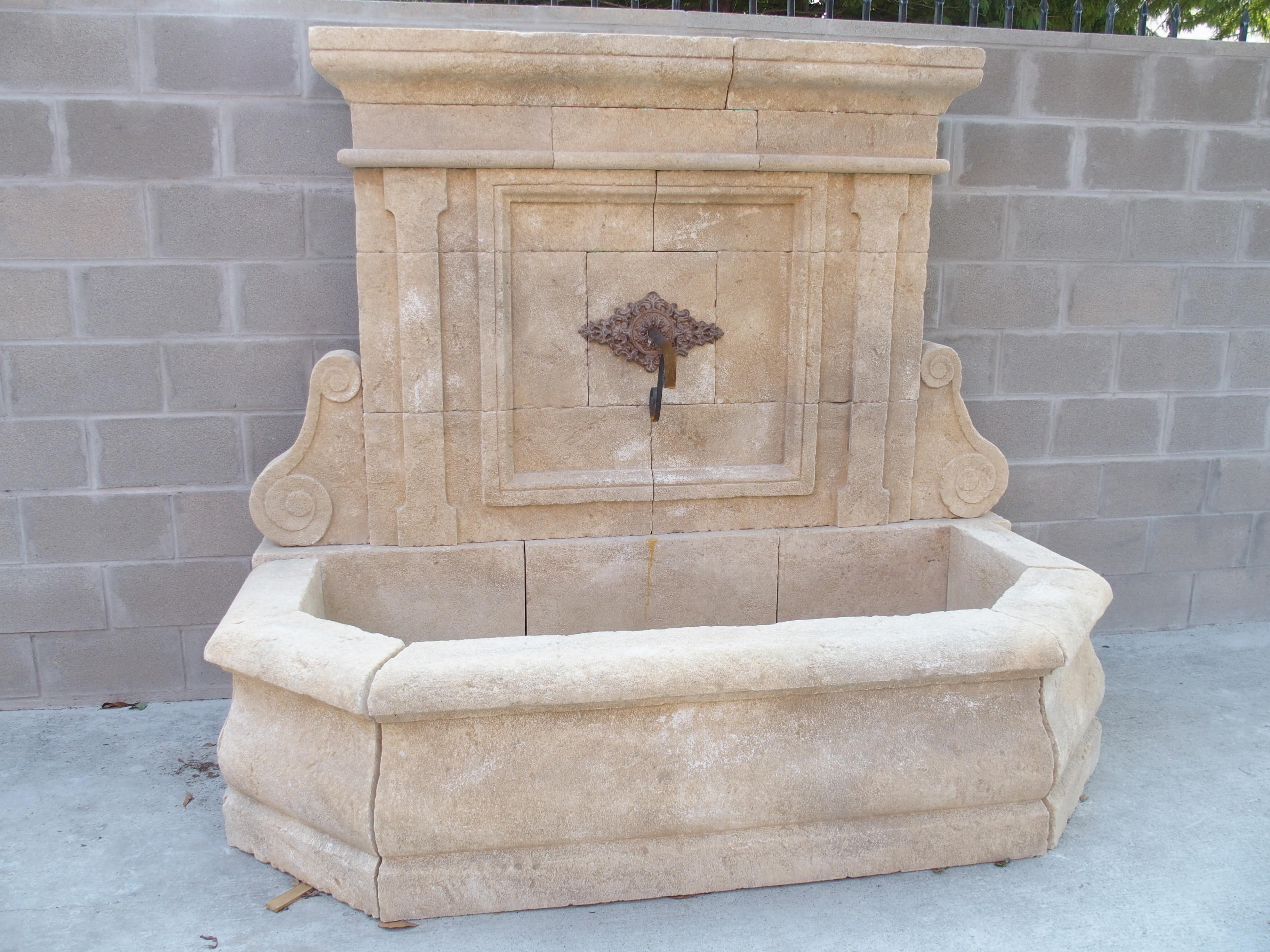 Large Limestone Wall Fountain from The Vaucluse, Provence France 10