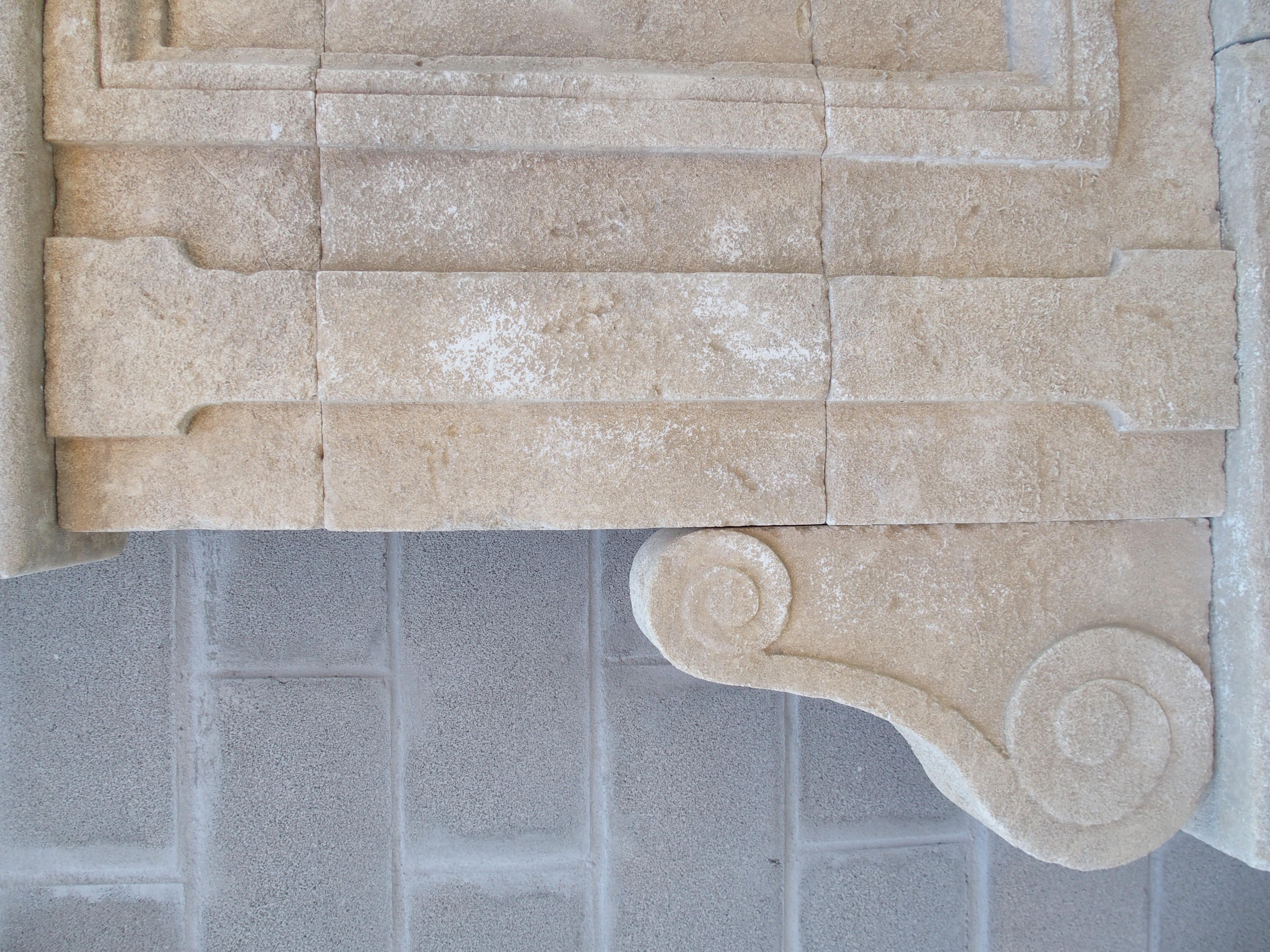 Large Limestone Wall Fountain from The Vaucluse, Provence France 1