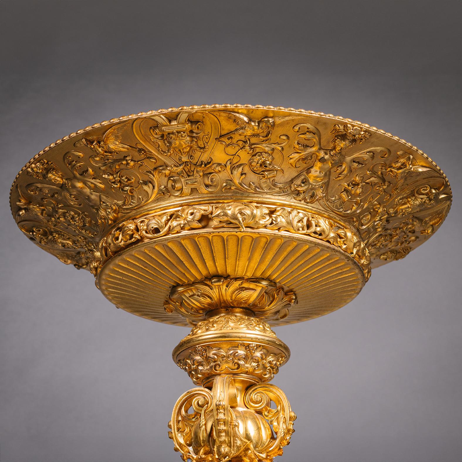 A Large Louis Philippe Period Gilt-Bronze Table Centrepiece For Sale 1