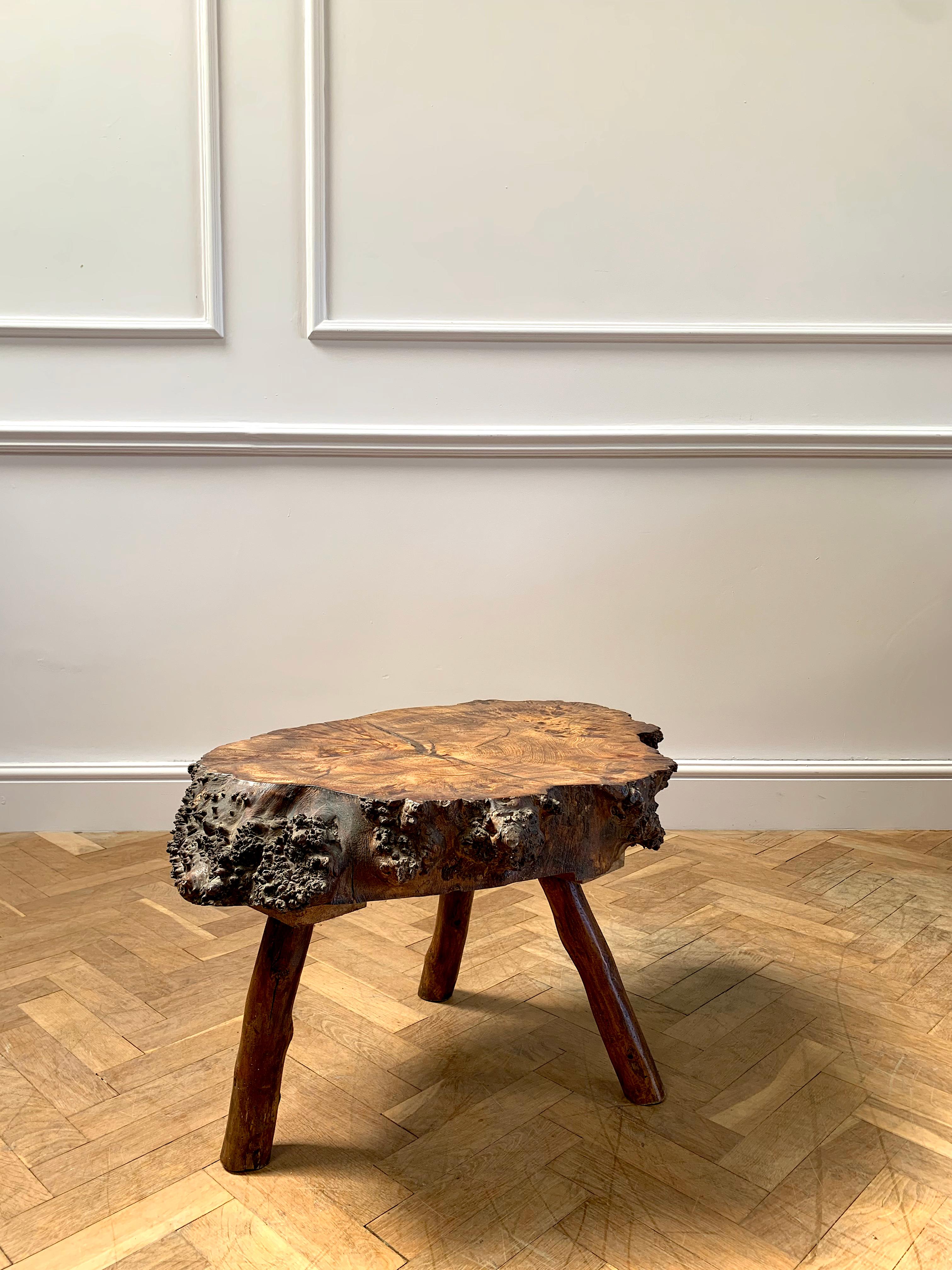 A Large Low Root Tripod Table  In Good Condition For Sale In London, GB