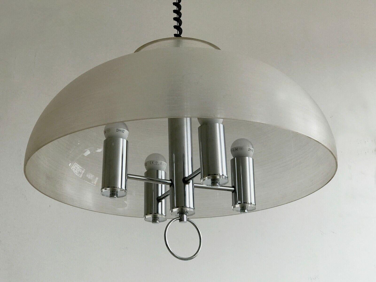 A Large Lucite SPACE-AGE Ceiling Fixture LAMP by GUZZINI,  Italy 1960 For Sale 1
