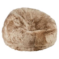 A Large Luxurious Sheepskin Bean Bag, Made in Denmark,  Filling Included