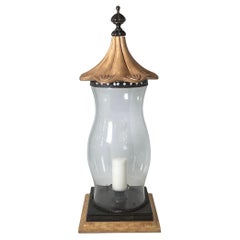 A Large Maitland Smith Hurricane Candle Holder Centerpiece