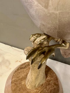 A Large Maitland Smith Marble Bird Sculpture