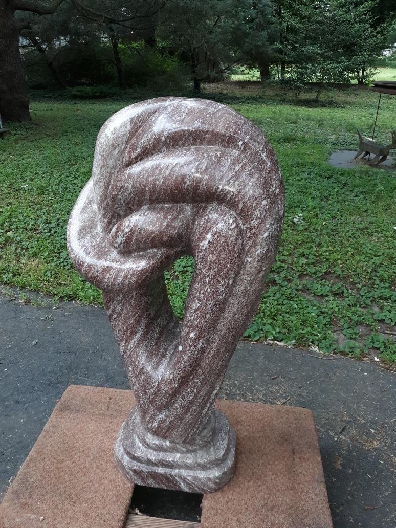 20th Century A Large Marble Mid Century Modern Abstract Sculpture  For Sale