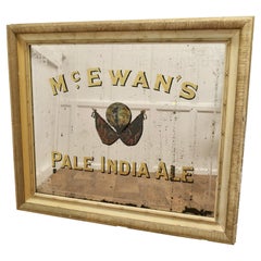 A Large McEwan’s Pale India Ale Advertising Mirror, Pub Sign Mirror for McEwans