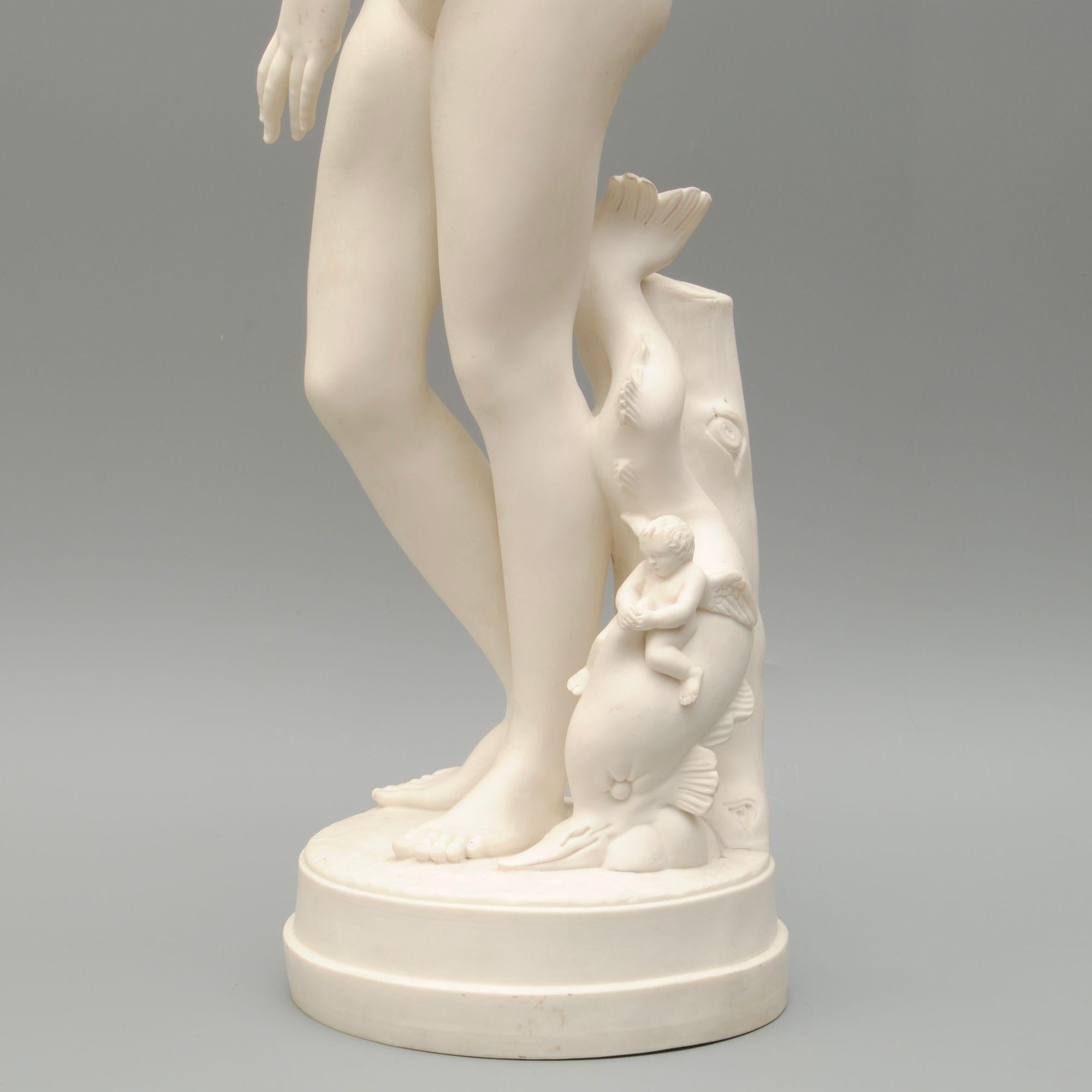 Large Mid 19th Century Parian Figure of Diana In Good Condition For Sale In Lincolnshire, GB