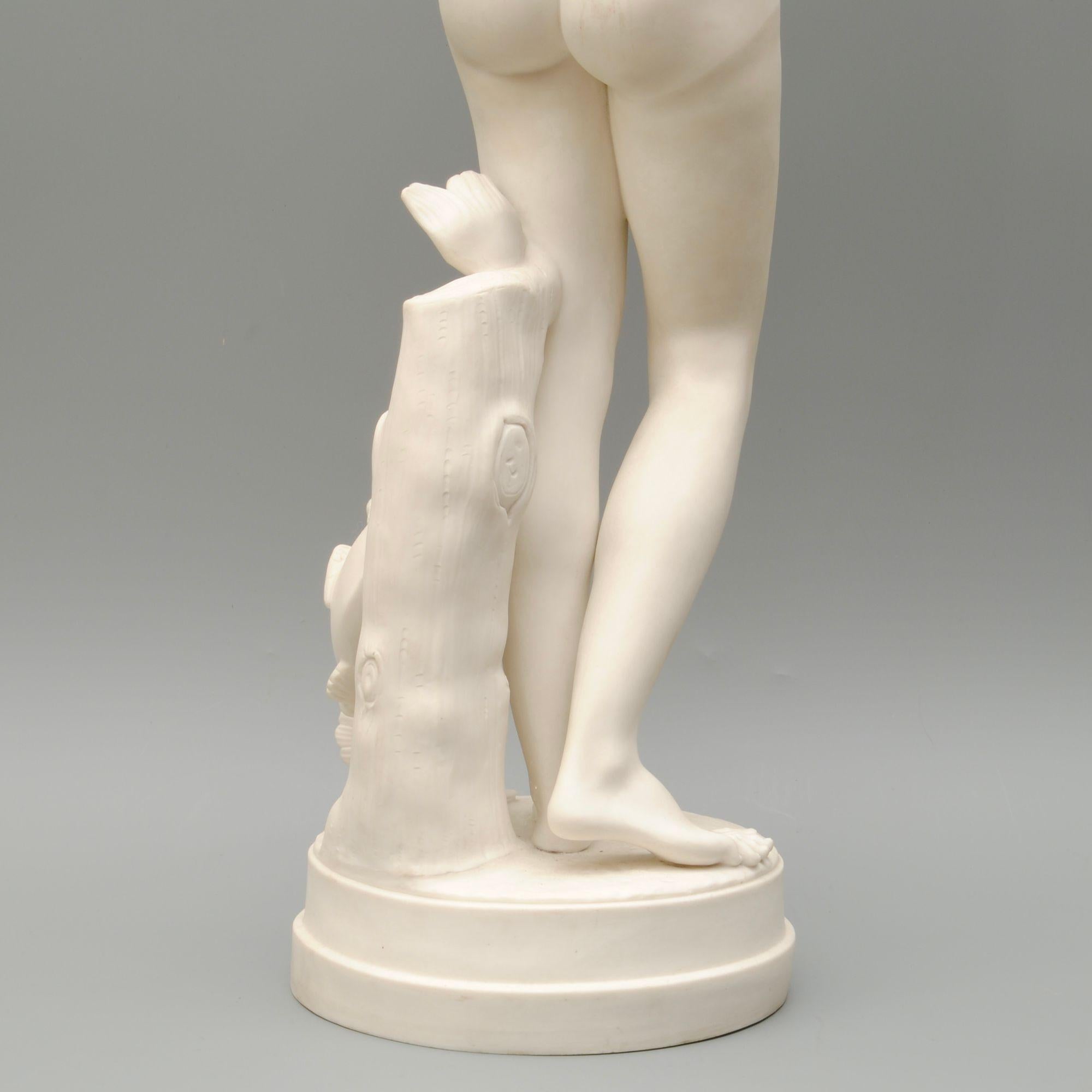 Porcelain Large Mid 19th Century Parian Figure of Diana For Sale