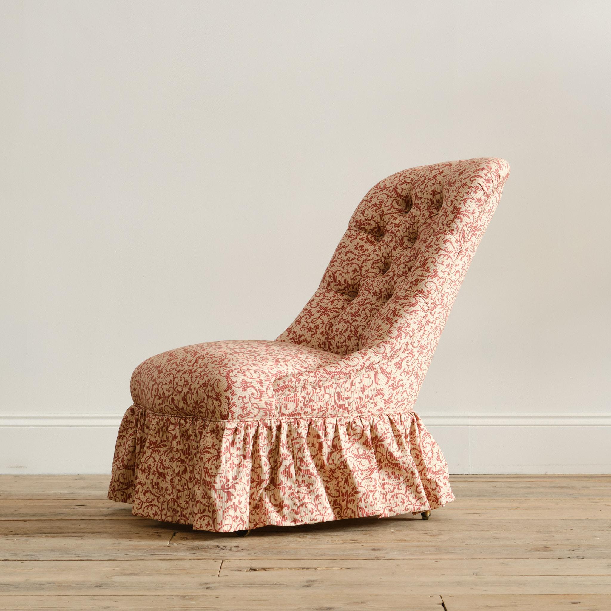 Una gran silla pantufla de nogal de mediados del siglo XIX c1860 Británico en venta