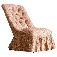 Grand fauteuil en noyer du milieu du 19e siècle, vers 1860
