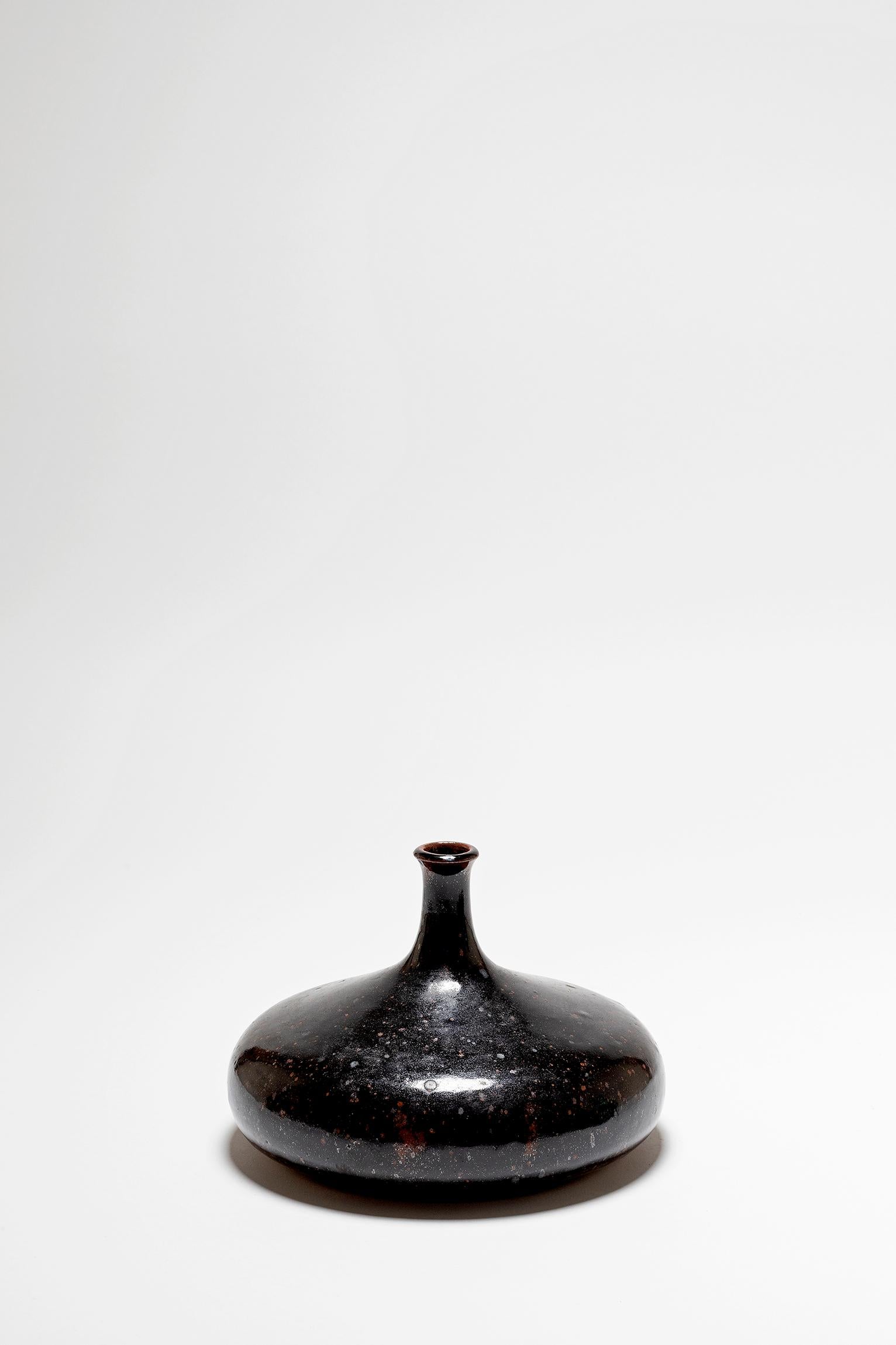 French Large Midcentury Stoneware Vase