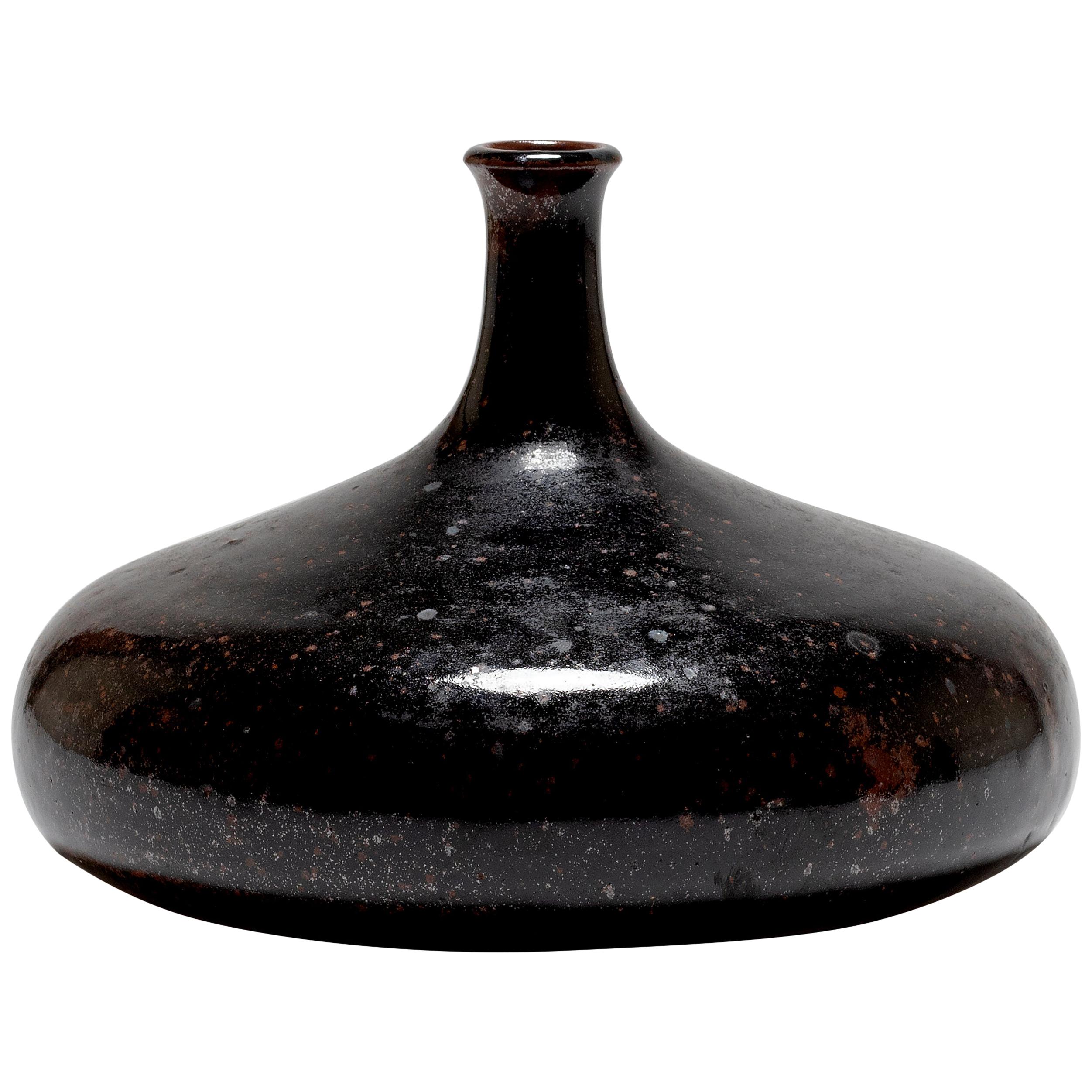 Large Midcentury Stoneware Vase