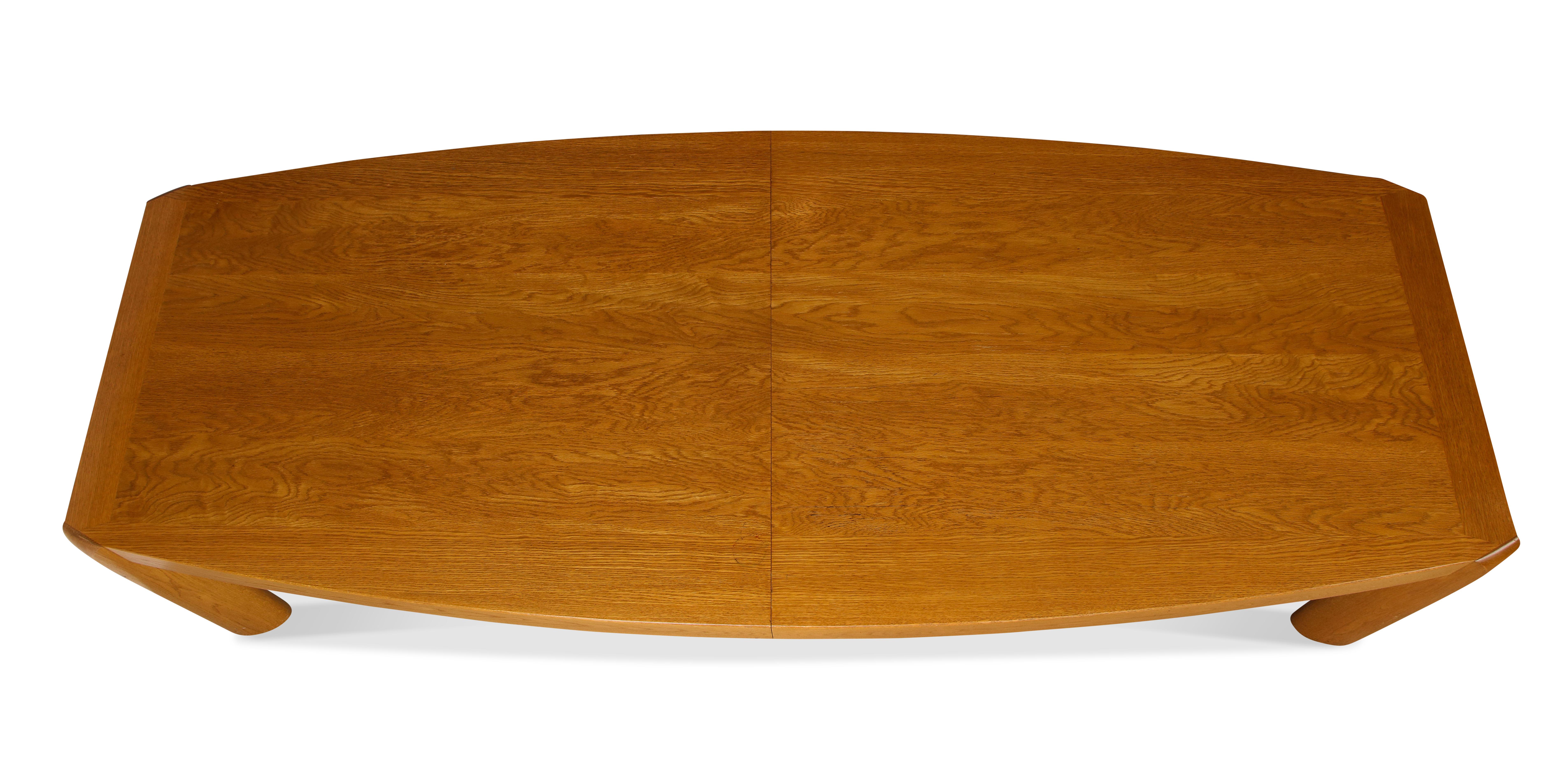North American Large Modern Oak Extension Dining Table