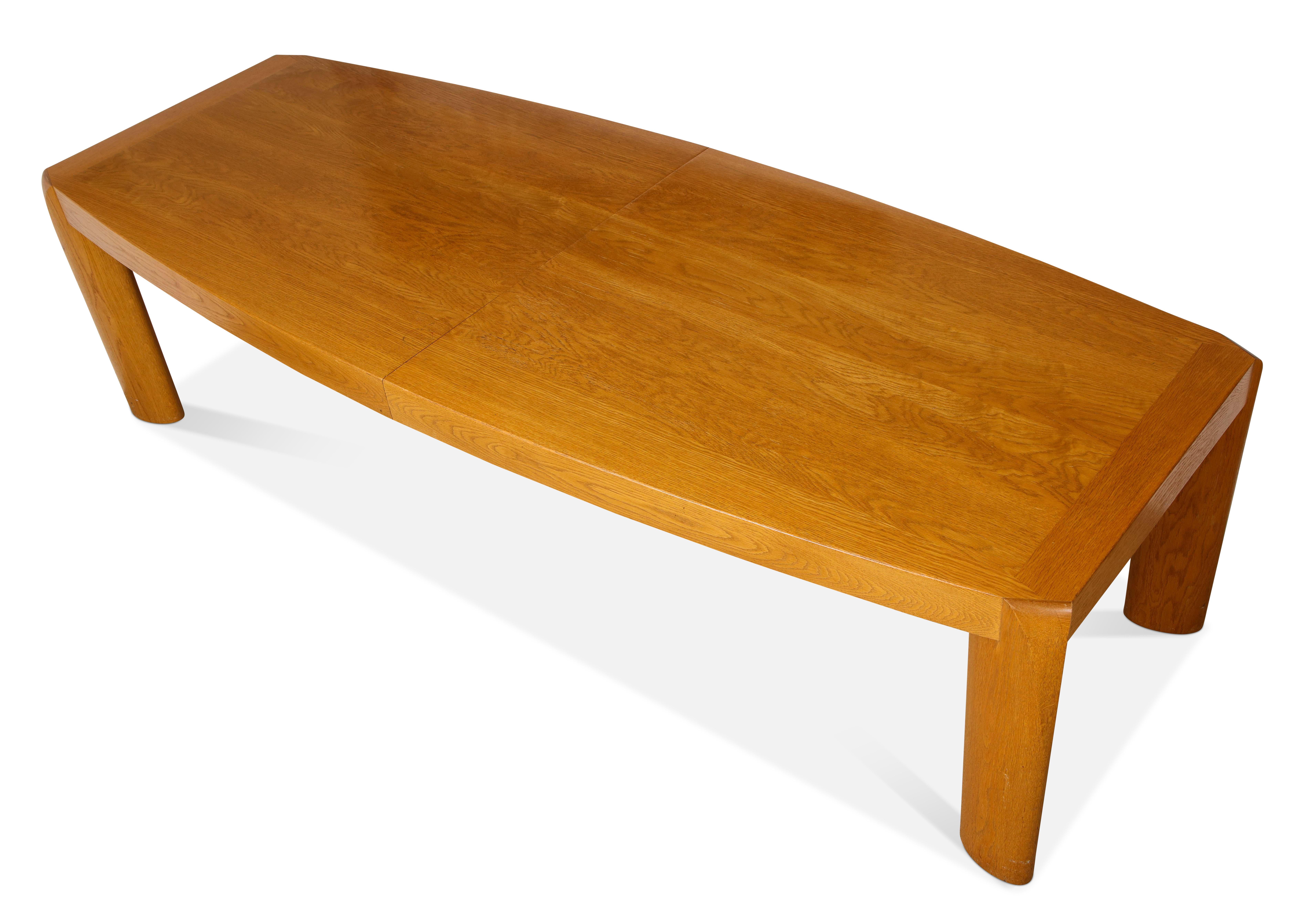 Late 20th Century Large Modern Oak Extension Dining Table