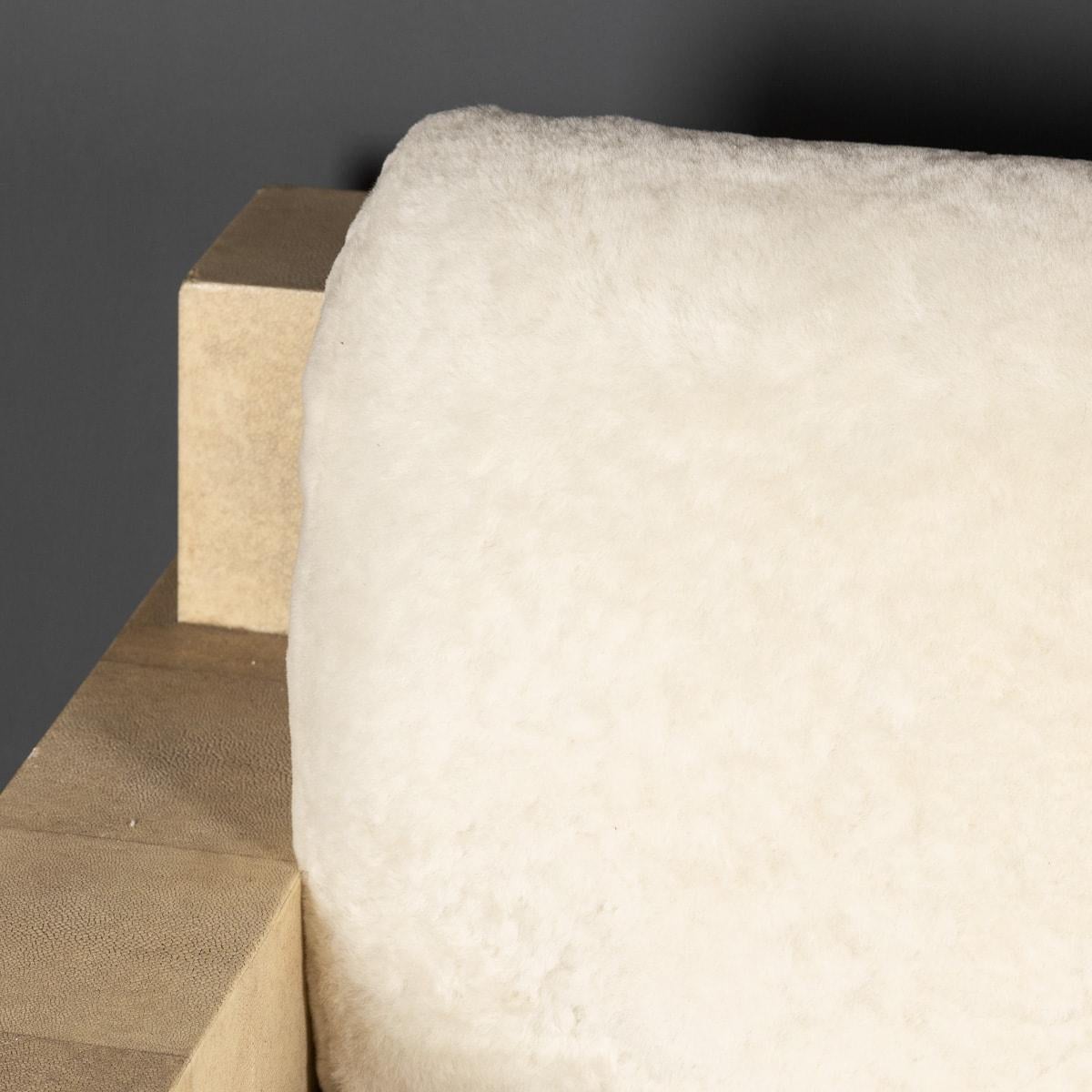Large Modern Shagreen Panelled Sofa by R&Y Augoust 4