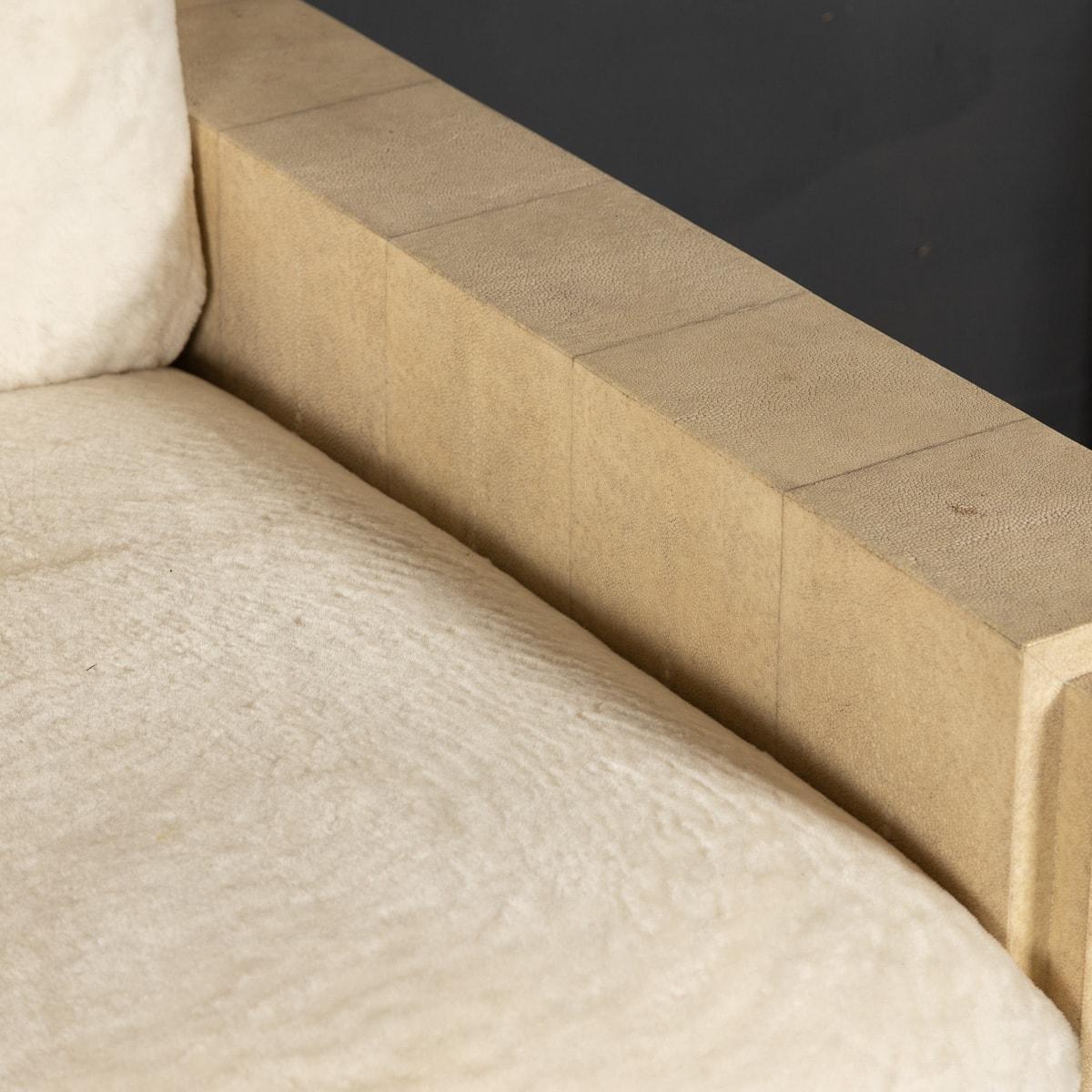 Large Modern Shagreen Panelled Sofa by R&Y Augoust 6