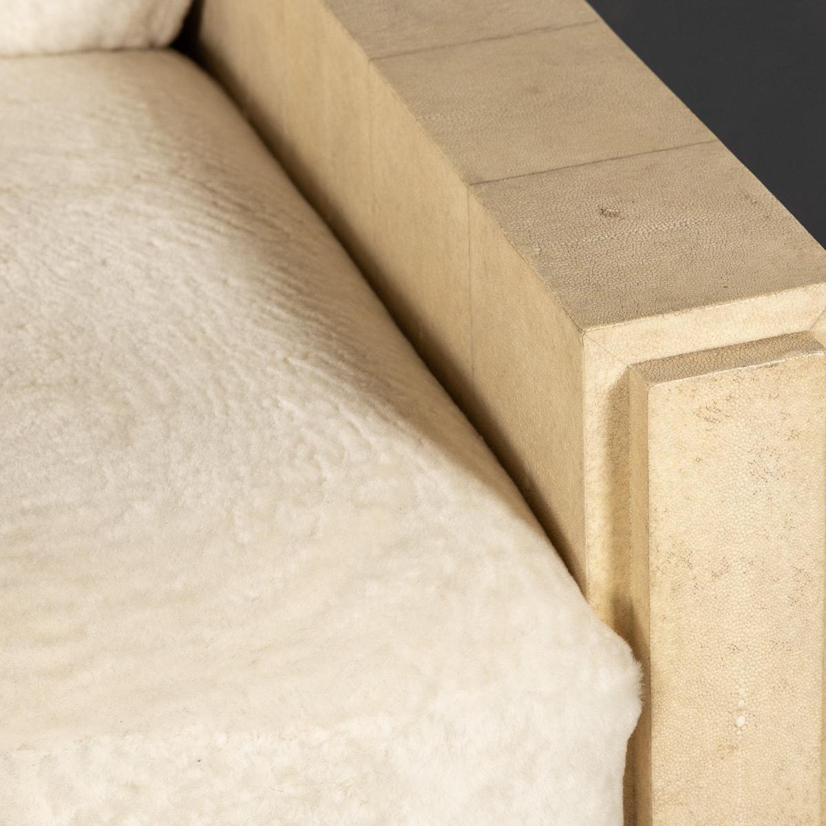 Large Modern Shagreen Panelled Sofa by R&Y Augoust 7
