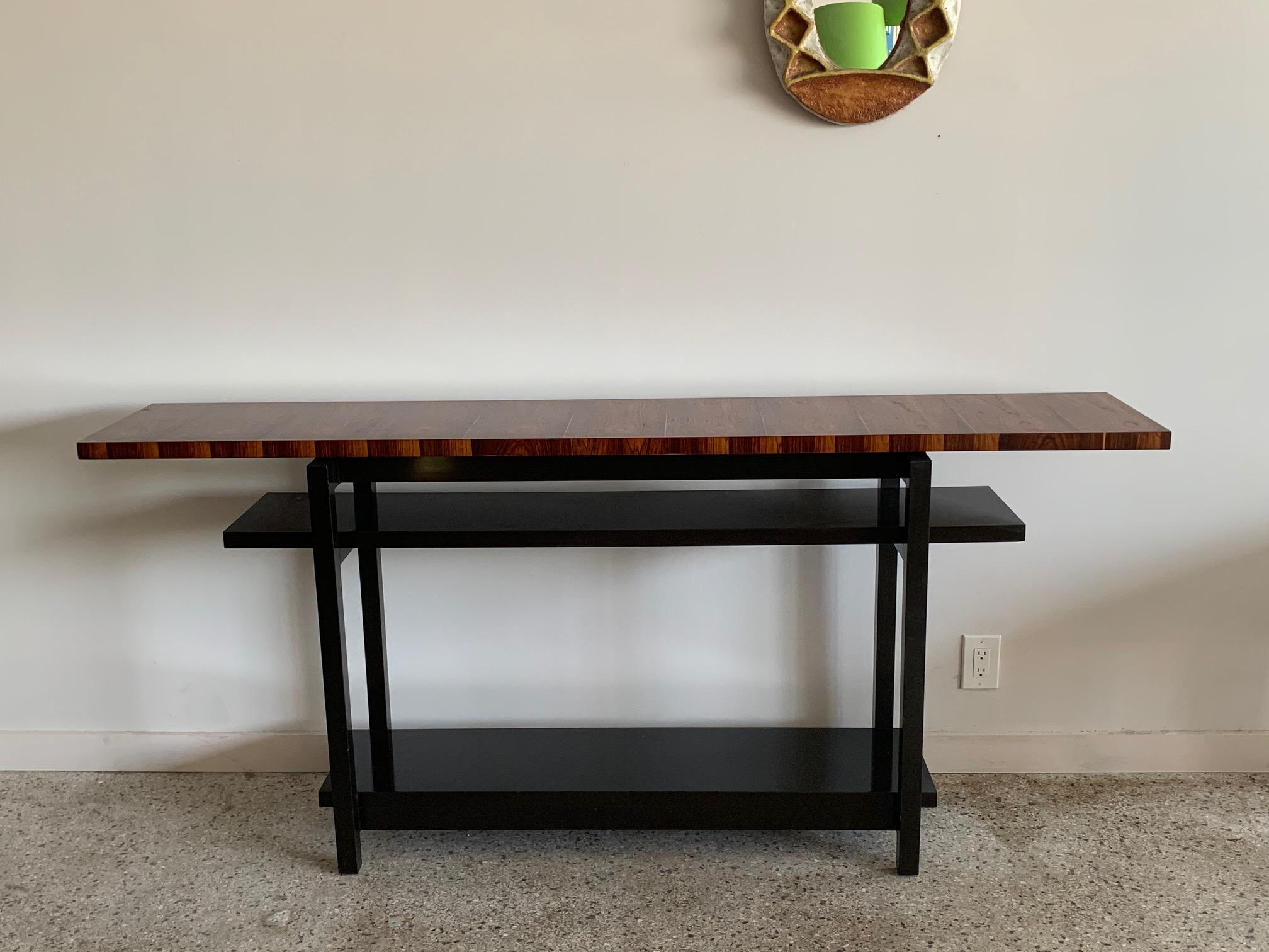 Large Modernist Console Table with Floating Top 4
