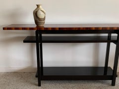 Large Modernist Console Table with Floating Top
