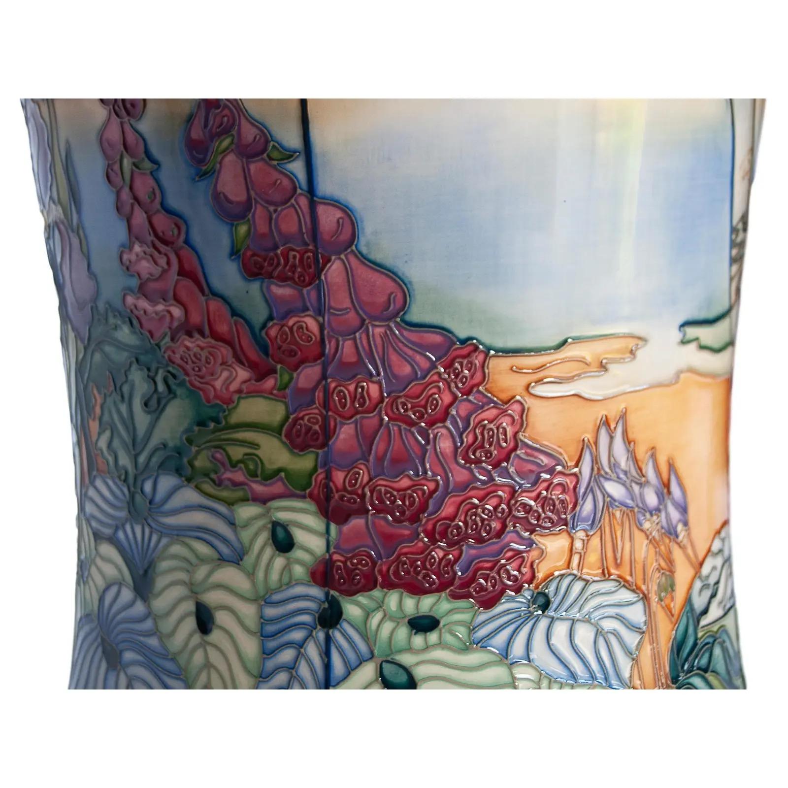 Contemporary Large Moorcroft 'Parramore' Vase by Rachel Bishop, 2002
