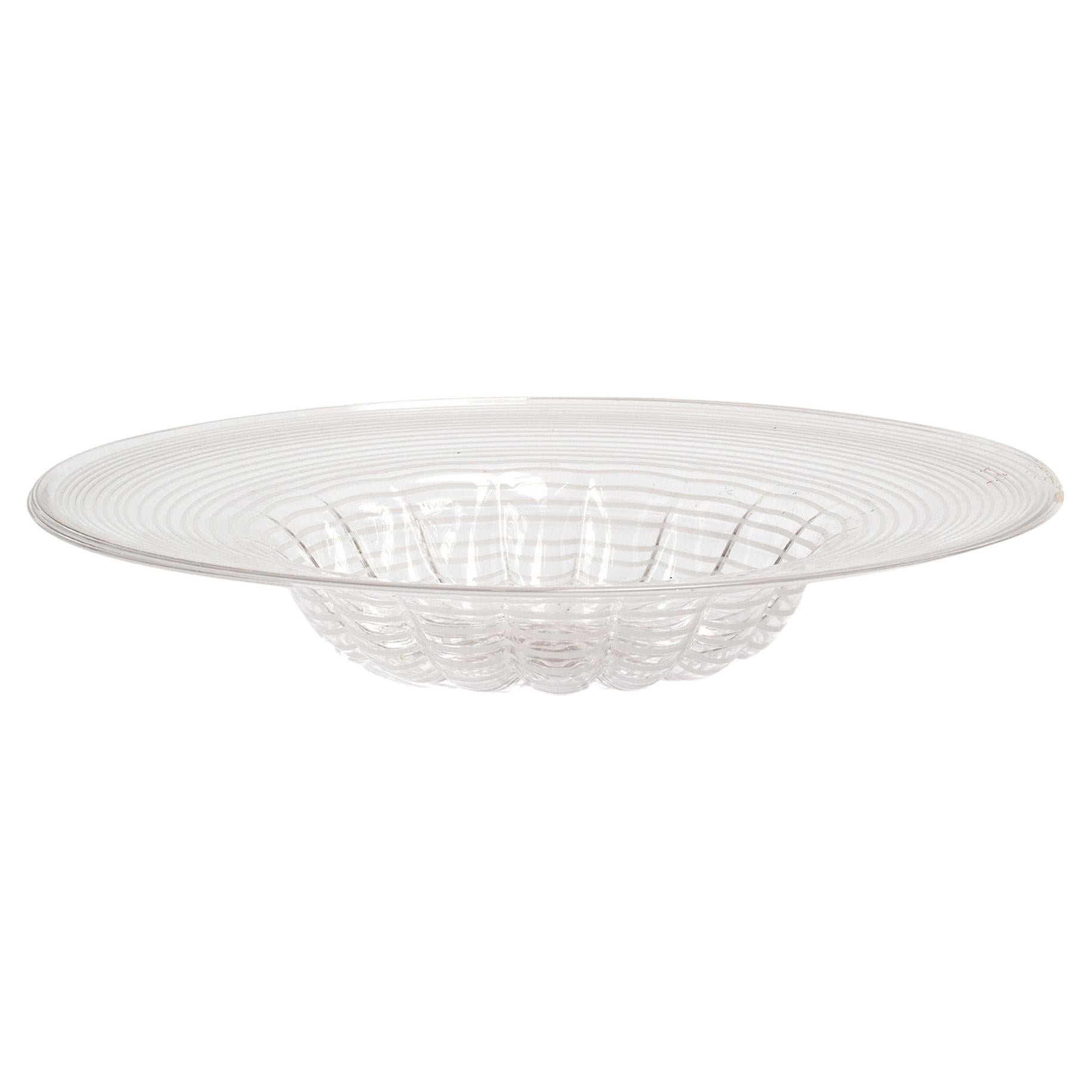 A Large Murano Glass Bowl by Venini
