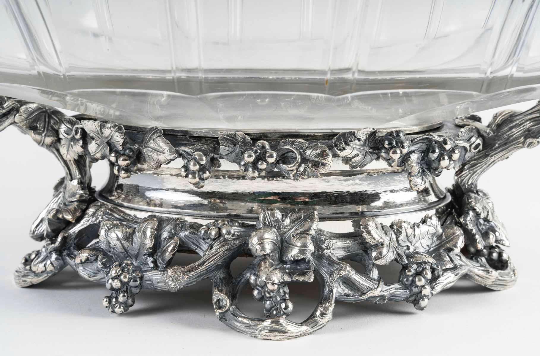Fin du XIXe siècle Grand centre de table Napoléon III, Maison Christofle, vers 1880 en vente