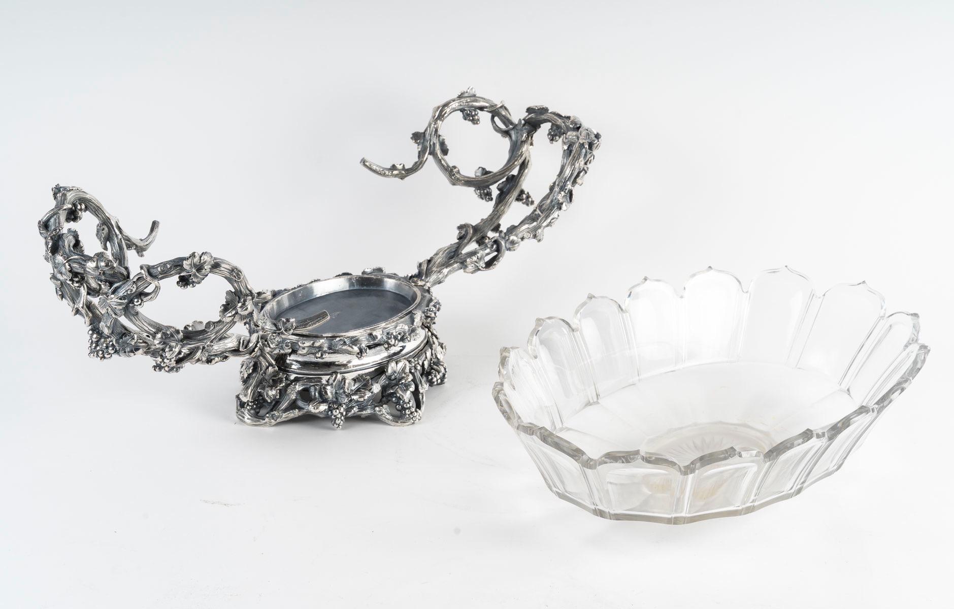 Porcelaine Grand centre de table Napoléon III, Maison Christofle, vers 1880 en vente