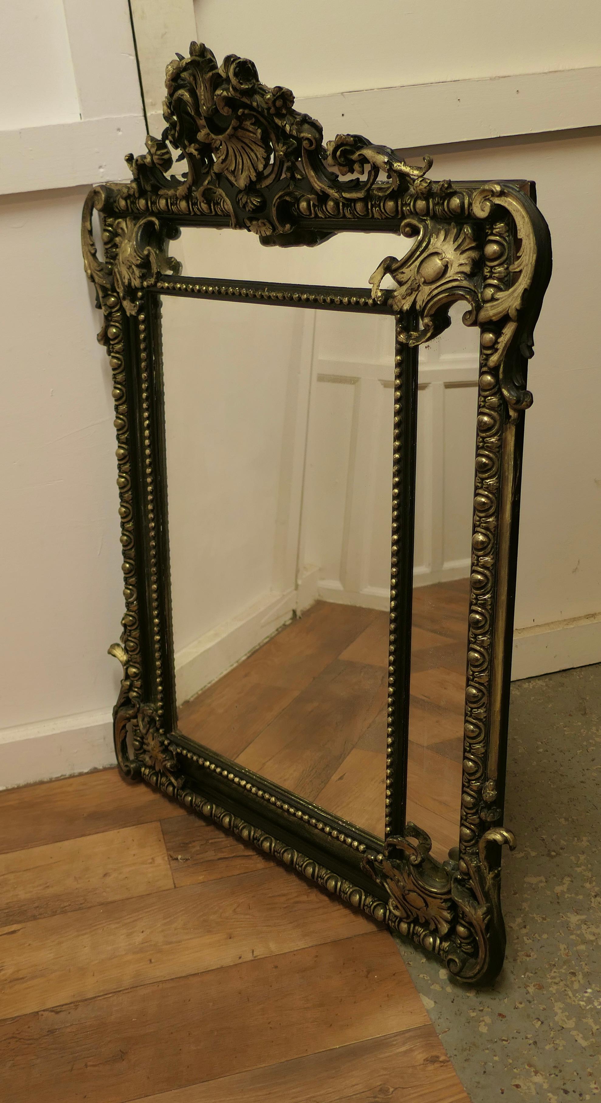 A Large Napoleon III French Cushion Mirror    For Sale 1