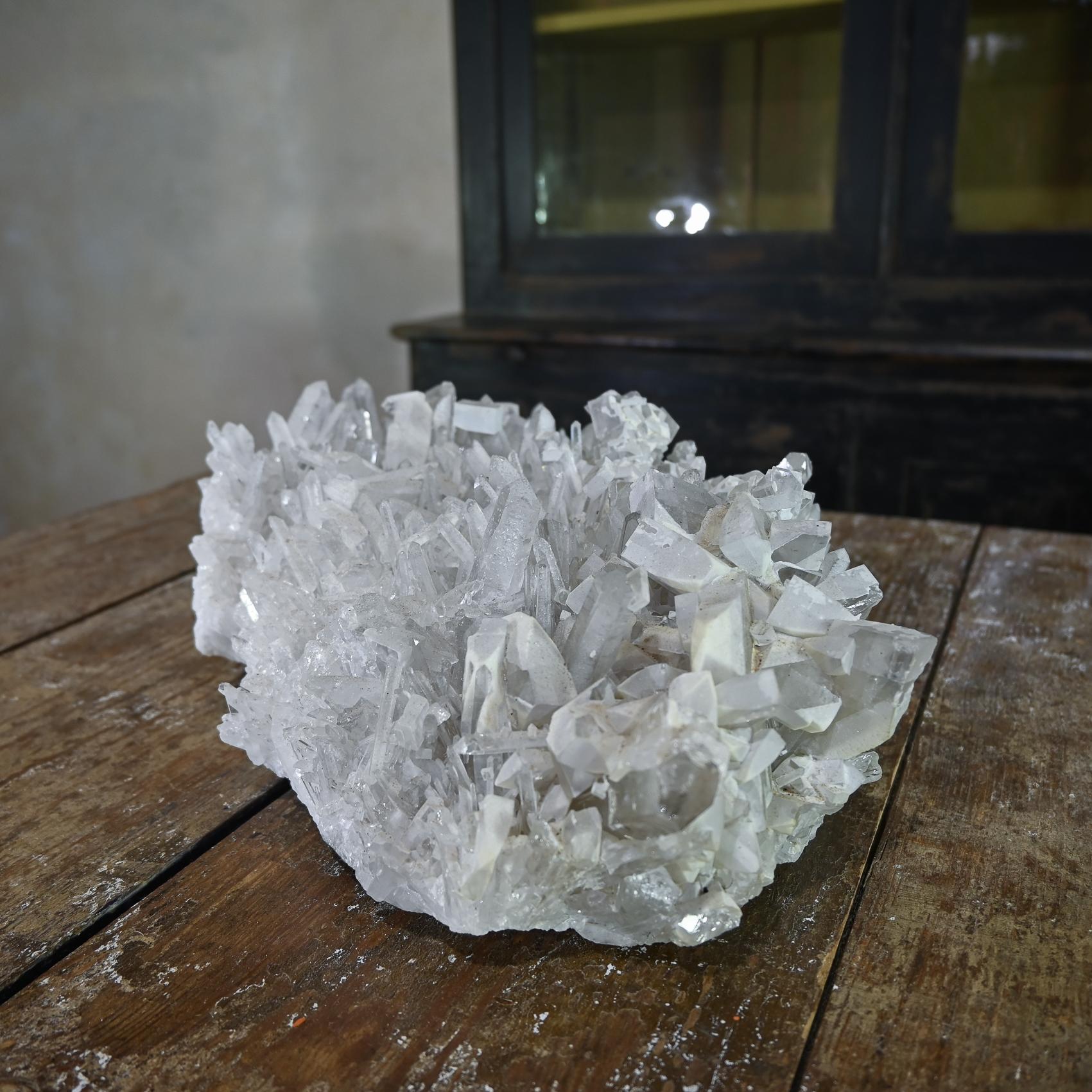 A Large Needle Quartz Crystal Cluster Geological Specimen For Sale 1