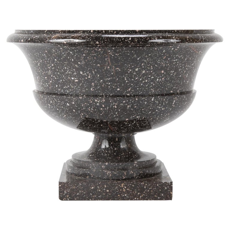 Large Neoclassic Swedish Blyberg Porphyry Bowl Large Neoclassic Swedish Blyberg Porphyry Bowl