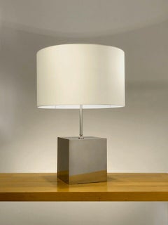 A Large POST-MODERN MODERNIST TABLE LAMP by PHILIPPE BARBIER, France 1970