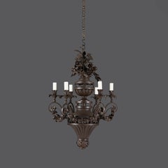 A Large Nineteenth Century Tôle Chandelier