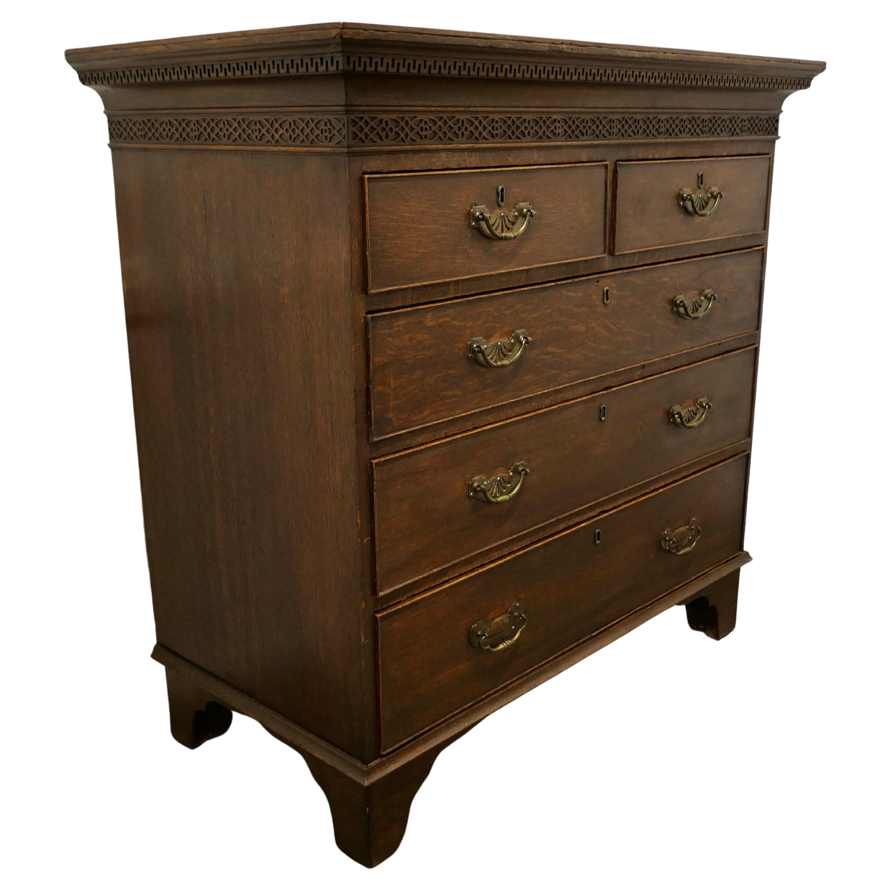 Large Oak Chest of Drawers For Sale