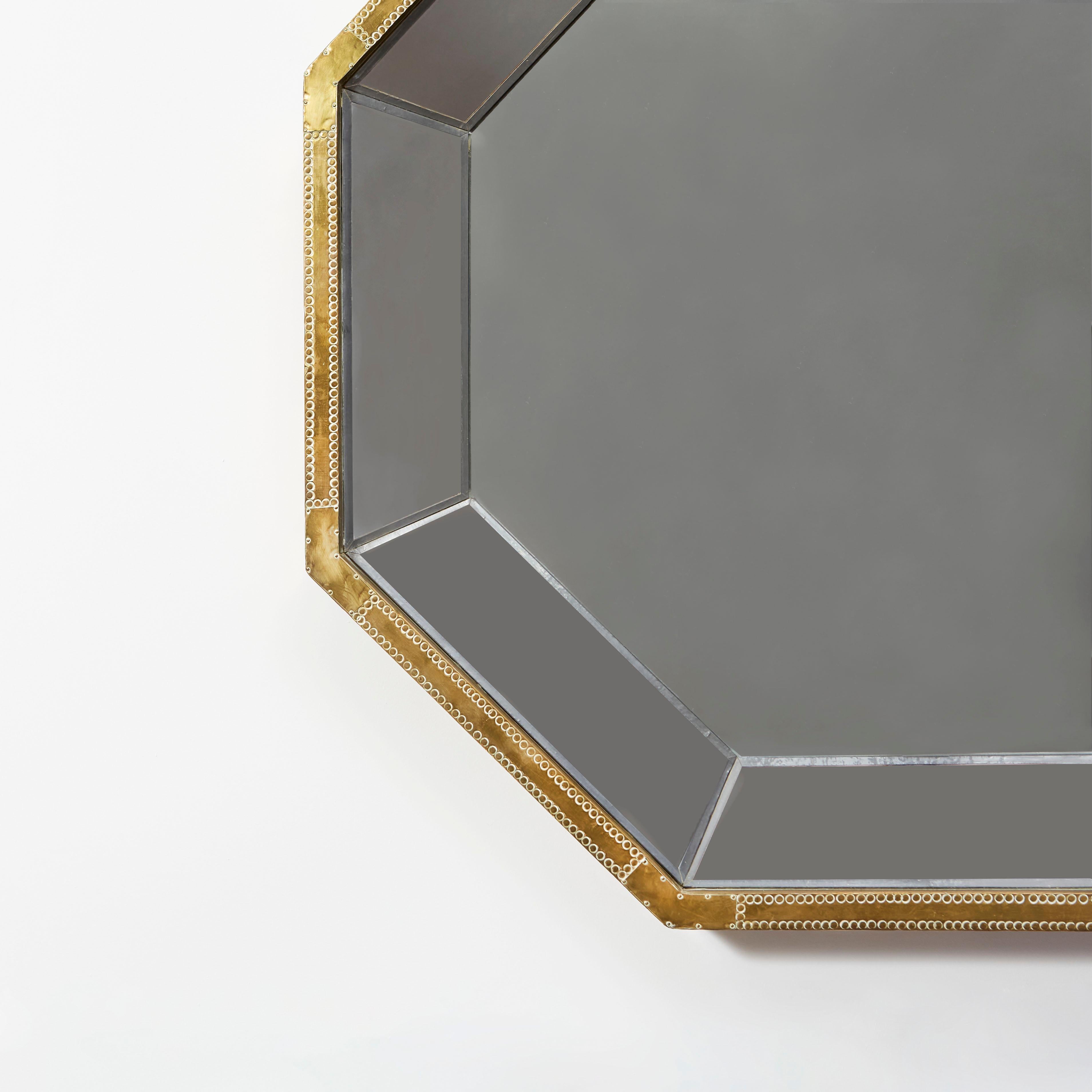 Grand miroir octogonal sectionnel de Rudolfo Dubarry Excellent état - En vente à London, GB
