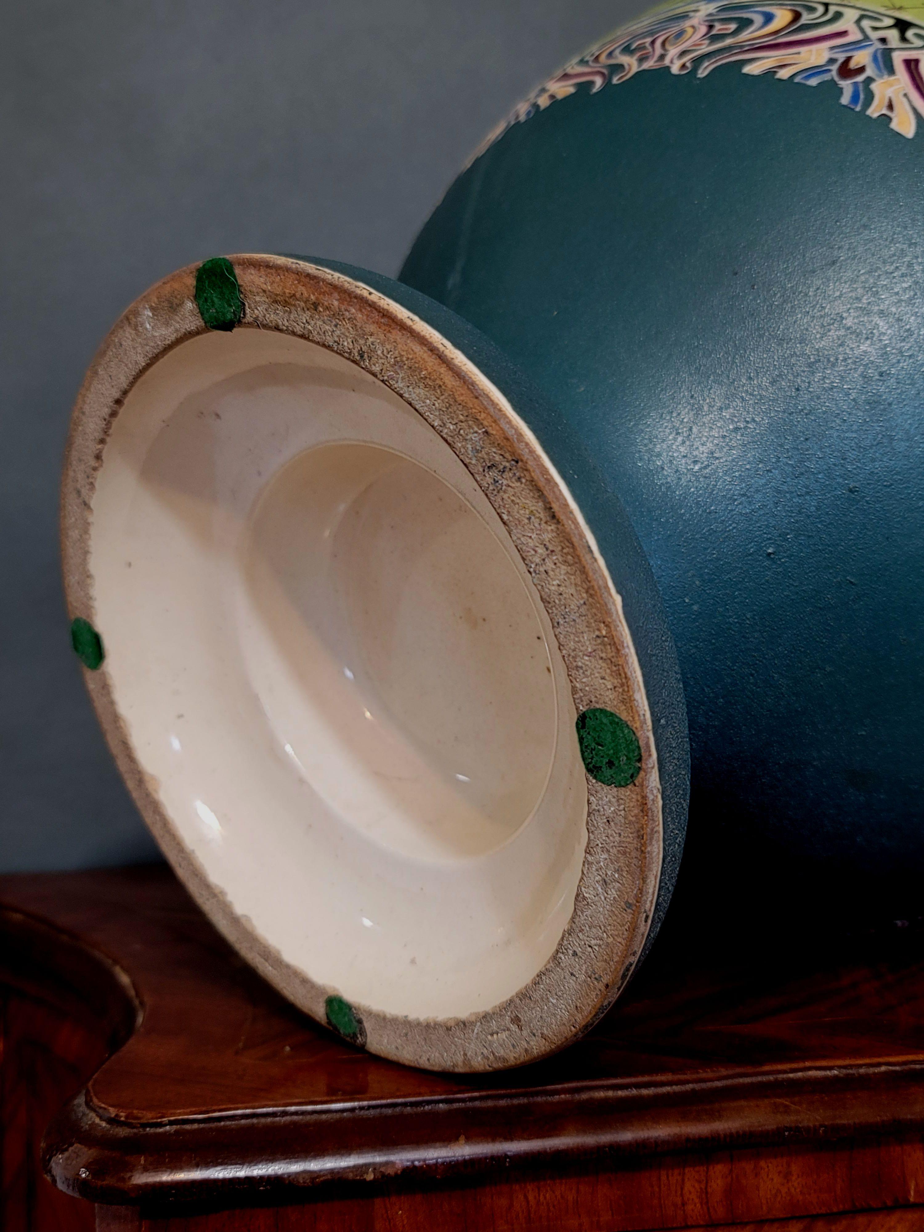 Large of Art Nouveau Japanese Satsuma Style Vase For Sale 9