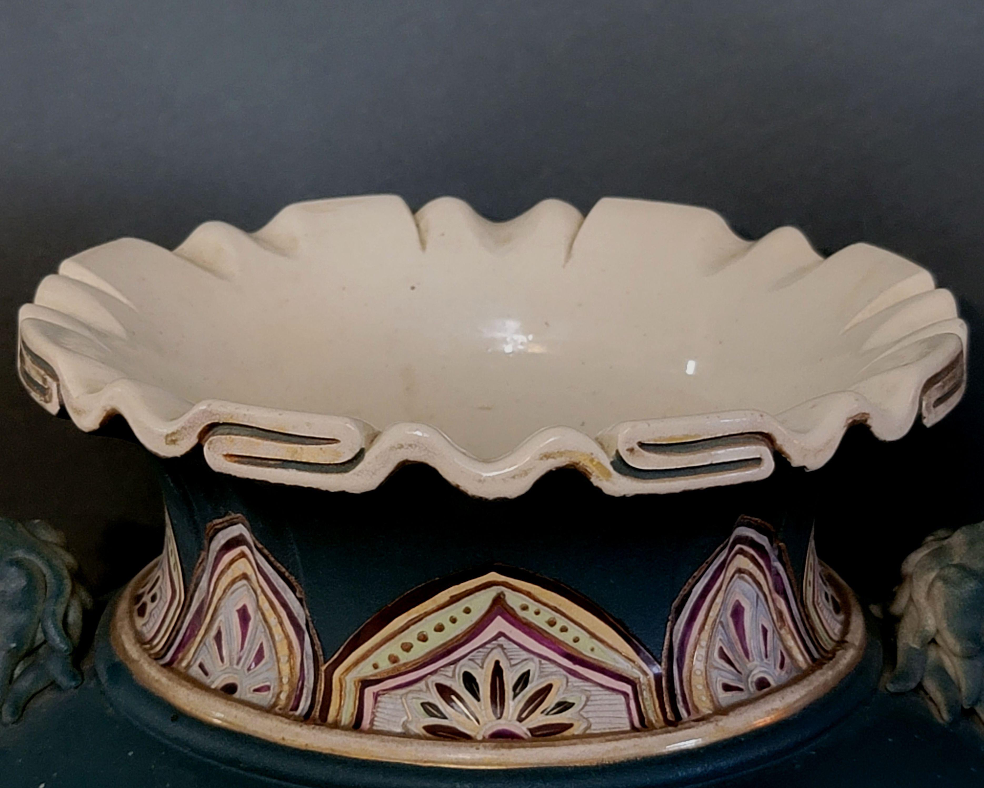 Japonais Grand vase japonais Art Nouveau de style Satsuma en vente