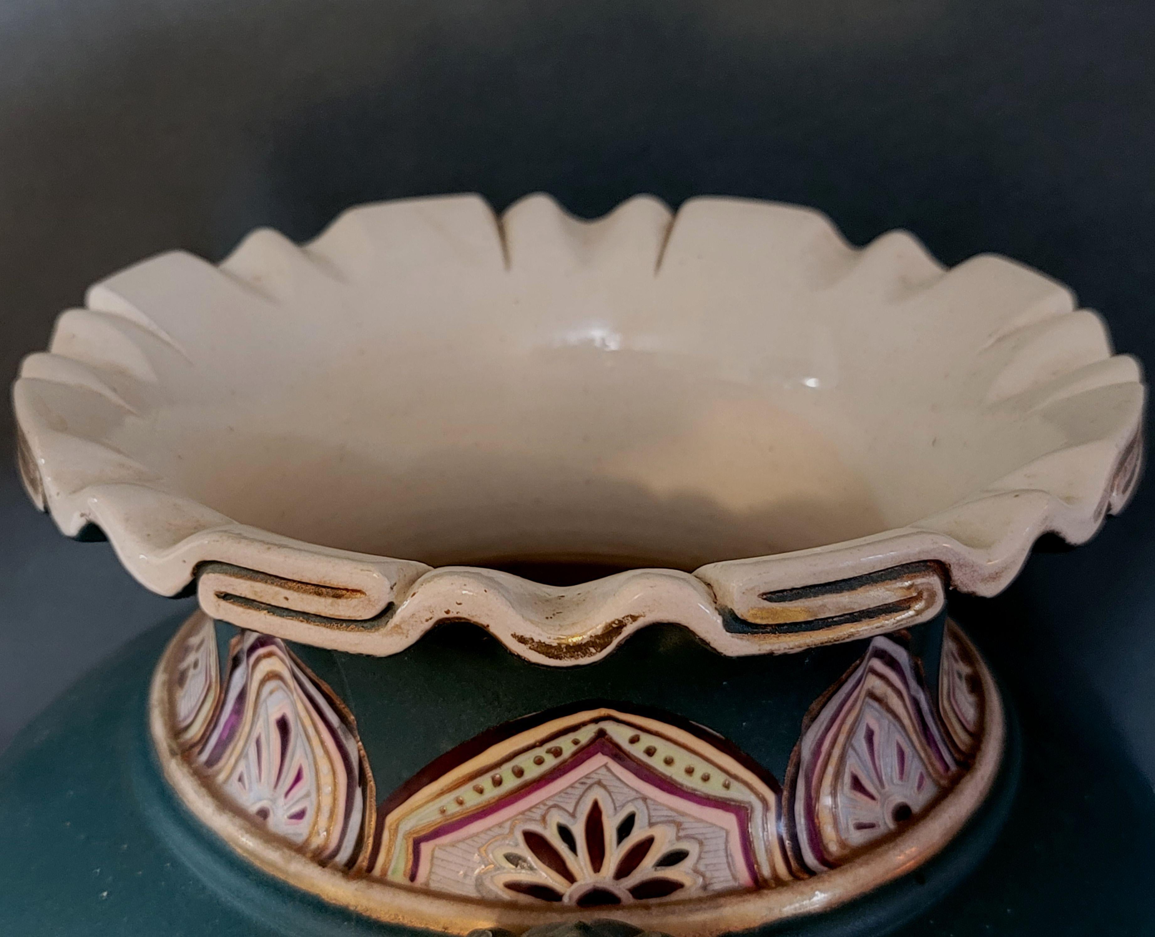Porcelain Large of Art Nouveau Japanese Satsuma Style Vase For Sale